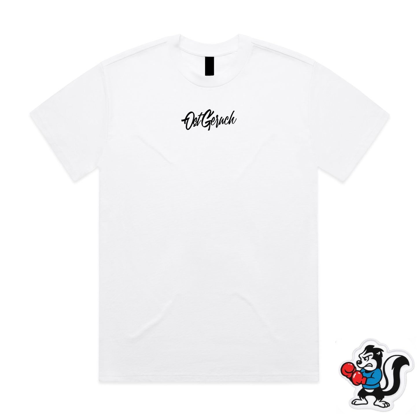 T-Shirt Ostgeruch Stick Weiß